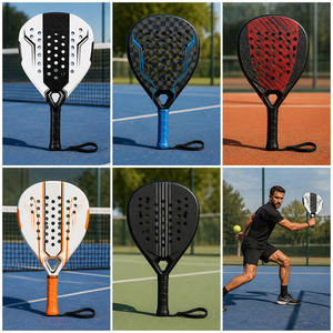 Wholesale Custom Professional Intermediate Padel Tennis Racket Carbon Fiber Diamond Lightweight <b>Waterproof</b> Portable Nylon Net - Product Image 3