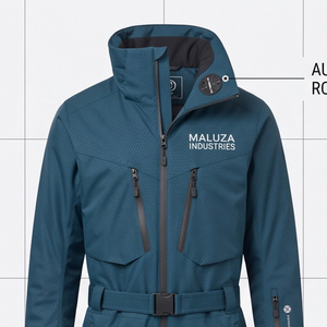 MALUZA INDUSTRIES Custom Waterproof Snow <b>Jumpsuit</b> <b>Men</b> Windproof Insulated Hooded 220g Polyester/Nylon Snowboard Ski Sports - Product Image 6