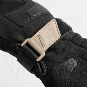Gants de moto sportifs en cuir noir, longueur poignet, respirants, non doublés, pour le cyclisme, utilisables en toutes saisons - Product Image 4