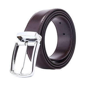 OEMODM Manufacturer Wholesale Mens Premium Cow Hide Leather <b>Belt</b> High Quality Custom Logo Steel <b>Buckle</b> Waterproof Breathable - Product Image 1