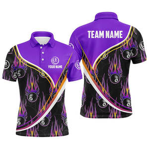 Camisetas Deportivas de Billar Profesionales para Hombre, de Alta Calidad, Diseño Personalizado, Secado Rápido, Tejido de Algodón y Poliéster, Estampadas - Product Image 6
