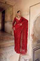 Sari en tissu de soie papillon exclusif et élégant, orné de sequins et de broderies, pour femmes, idéal pour les mariages et la plage, Inde et Pakistan