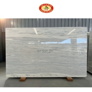Modern Factory-Processed Milky White Calcite <b>Marble</b> Stone Slabs Honed Polished Durable Waterproof Eco-Friendly 24x24 Office - Product Image 1