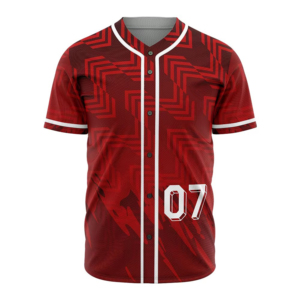 W4G Unisex Baseball Jersey Sublimated Print 100% <b>Polyester</b> Short Sleeve Breathable Regular Fit Autumn/Winter Team Apparel - Product Image 4