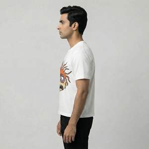 Camisetas Extra Grandes de Corte Holgado para Hombre, 100% Algodón, Ecológicas, Transpirables, de Manga Corta, con Logotipo Personalizado, 220g, Todas las Tallas Disponibles - Product Image 2