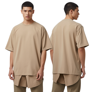 Camiseta Extra Grande para Hombre, Premium, 100% Algodón Ecológico, 220g, Dobladillo en Capas, Estilo Urbano - Product Image 1