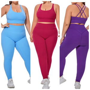 Vêtements de sport sur mesure grande taille pour femmes, ensembles de yoga, vêtements de sport pour la gym, vêtements de yoga pour l'extérieur, tenue de sport active, vêtements de fitness pour femmes - Product Image 5