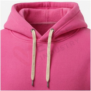 Unisex <b>Pink</b> <b>Tracksuit</b> Set Full Sleeve Hooded Drawstring Solid Color Casual Regular Fit Autumn Wear 100% Cotton Breathable - Product Image 4