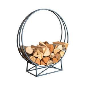 Porte-bois en métal au design moderne très tendance pour le rangement du bois, avec couleur et dimensions personnalisables pour jardin et foyer domestique - Product Image 2