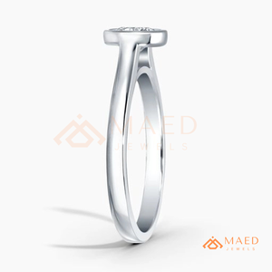 Round Cut Moissanite <b>Solitaire</b> <b>Ring</b> <b>Silver</b> Minimalist Engagement <b>Ring</b> for Women Elegant Promise Jewelry Gift - Product Image 5
