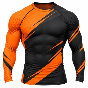 Rashguard MMA imprimé à manches longues, fournisseur direct d'usine, rashguard MMA pour hommes, prix de gros OEM - Product Image 3