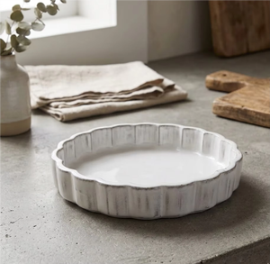 Assiette géométrique rectangulaire/ronde en bois artisanal de qualité supérieure, finition blanche, ensemble multi-pièces, décoration, utilisable d'une seule main - Product Image 1