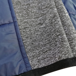 Chaqueta Acolchada con Capucha y Cuello Alto para Hombre, de Solid Traders, Casual, Resistente al Viento, con Cierre Frontal, Azul Grisáceo, 300g - Product Image 3