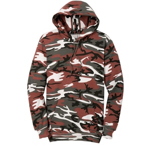 Sudadera con capucha de invierno transpirable de forro polar para hombre, personalizada por fabricantes, estilo urbano, con bordado 3D de pedrería y patrón sólido de camuflaje para hombre - Product Image 4
