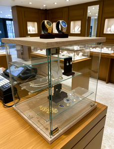 Vitrina de Exhibición Moderna TMG-G364-2 (ECO) con Tablero de Vidrio Templado y Estantes Ajustables para Supermercado o Villa - Product Image 4