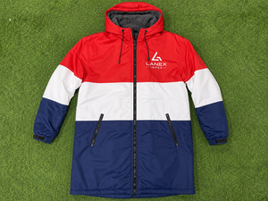 Chaqueta Parka Larga Personalizada con la Bandera de Holanda, Impermeable, Cortavientos, con Capucha y Forro Polar, para Cambiarse en la Playa, Natación y Surf - Product Image 6