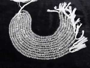 ลูกปัดคริสตัลสีขาวเรียบเนียนทรงรอนเดลล์ขนาด 5-6 มม. ลูกปัดคริสตัลทรงรอนเดลล์ขนาด 10 นิ้ว ลูกปัดคริสตัลใสธรรมชาติ - Product Image 5