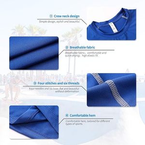 Camiseta de Compresión de Manga Larga con Cuello Redondo y Corte Ajustado para Hombre, Ecológica, de Spandex/Poliéster, de Secado Rápido, para Entrenamiento - Product Image 5