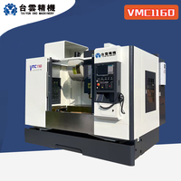 Centro de Mecanizado Vertical de Alta Precisión VMC1160 de 3 Ejes con Sistema de Control CNC Fanuc, Opciones GSK, Cono de Husillo BT40