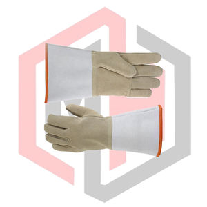 Gants de soudage en cuir de vachette résistant à la chaleur avec manchette de sécurité, épaisseur 11 oz, antidérapants, protection du coude pour MIG/TIG - Product Image 6