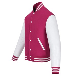 Top Selling Custom Vintage Cool Autumn Baseball Bomber Varsity <b>Jackets</b> Unisex High Quality <b>Fleece</b> Stand Polyester/Cotton Front - Product Image 3