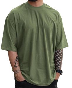 เสื้อยืดผู้ชายขายส่ง ผ้าฝ้าย พิมพ์ลาย เสื้อยืดผู้ชายเนื้อหนา สีพื้น ไซส์ใหญ่ สวมใส่สบาย เสื้อยืดผู้ชายสำหรับขาย รับผลิตแบบ OEM - Product Image 1