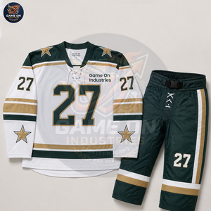 With Private Lable Custom Made Team Wear Quick Dry Sublimated Sportswear Manufacturer Personalized Ice Hockey Jersey and Pant - Product Image 4