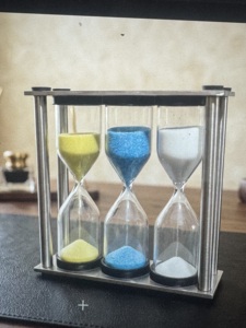 Sablier en laiton et verre de 34,5 minutes, style nautique, fait main, pour la maison, le bureau et les fournitures de bureau, idéal comme cadeau - Product Image 4