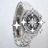 Luxuriöse Herren-Armbanduhr aus Edelstahl mit Mechanischem Chronographen, Analogem Zifferblatt, Faltschließe und 20mm Armband