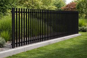 Clôture en aluminium à lames, clôture de jardin pour l'intimité, panneau de clôture en acier galvanisé sur mesure, acier ornemental extérieur populaire 2025 - Product Image 4