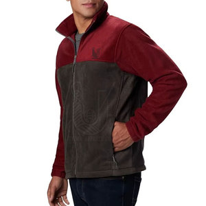 Best Quality Men's Custom Design Stand Collar Front Logo <b>Fleece</b> Jacket Waterproof Breathable Outdoor Winter Wear - Product Image 3