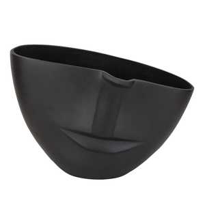 Modern Minimalist Black Elliptical Planter PP Material Lightweight Indoor Flower Pot for Green Plants Home Decor - Product Image 1