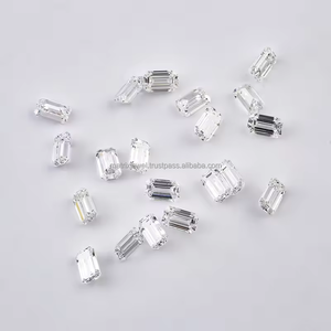 Prix de gros direct usine Diamant synthétique HPHT CVD de couleur blanche, taille émeraude, certifié IGI, clarté VVS, cultivé en laboratoire - Product Image 3