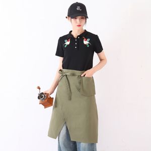 Tablier unisexe en toile avec poches, imprimé par transfert thermique, logo personnalisé, lavable, classique, pour cuisine, café, serveur, chef - Product Image 3