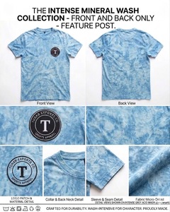 Custom Front Unisex Terry O-Neck T-Shirt 240g Polyester/Cotton Breathable Eco-Friendly Anti-shrink <b>Short</b> <b>Sleeve</b> Loose Fit - Product Image 2