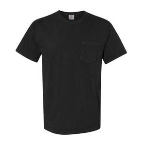 Camiseta Lisa de Cuello Alto para Hombre, 100% Algodón, de Gran Gramaje, con Bolsillo, Oversize, Personalizable con Logotipo - Product Image 5
