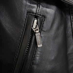 Custom <b>Women</b> Genuine <b>Leather</b> <b>Long</b> Motorcycle <b>Jacket</b> Stand Collar Zipper Closure Full Sleeve Utility Style Windproof Outer wear - Product Image 6