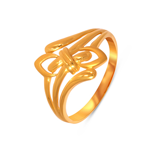 Flowform Floral Gold <b>Ring</b> Elegant Gold Plated Abstract Floral <b>Ring</b> <b>for</b> <b>Women</b> Luxury Flowing Petal Design Fashion <b>Statement</b> <b>Ring</b> - Product Image 1