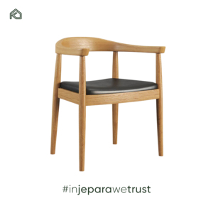 Modern Scandinavian Teak Wood Dining Chairs with Natural Rattan Back Commercial Use for Hotel and Villa Dining - Product Image 6