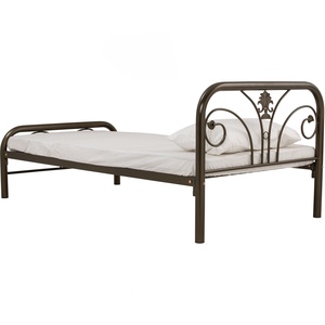 Base de Cama Individual Metálica Color Caqui Oscuro KD-1102, Estilo Antiguo, Estructura de Hierro, Muebles para Dormitorio - Product Image 5