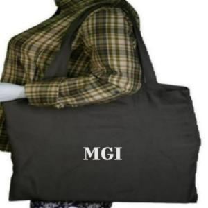 Bolsa de Lona Amarilla MGI con Estampado de Letras, Asa Grande para el Hombro, para Compras, Fiestas y Regalos para Mujeres - Product Image 6