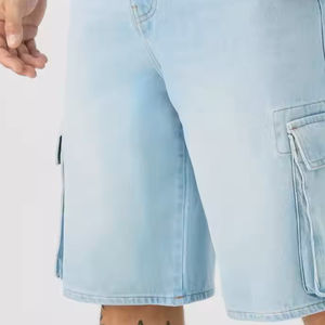 Shorts en jean déchirés respirants pour hommes, style décontracté, prix abordable, vente en gros, personnalisation possible – Nouvelle collection - Product Image 3