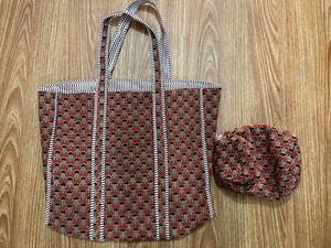 Handcrafted Block Printed Cotton Quilted Tote Bag with Matching Zipper Pouch for Everyday Travel, Shopping, Office & Casual Use - Product Image 3