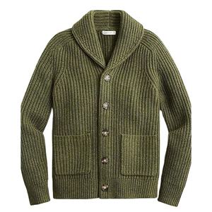 Cárdigan de Manga Larga con Cuello Chal para Bebés Niños, Tejido de Invierno Grueso de Algodón/Acrílico, Transpirable, Ecológico, Antiencogimiento y Antiarrugas - Product Image 4