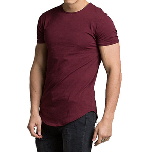Camisetas de Verano para Hombre, Cuello en V, Manga Corta, Color Sólido, Corte Holgado, MOQ Bajo, Transpirables, 100% Algodón - Product Image 4
