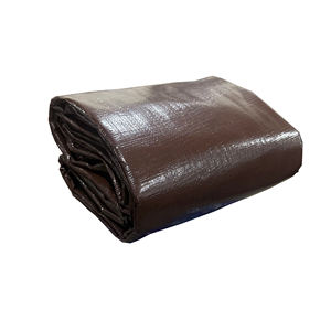 ผ้าใบกันน้ำ PE สีน้ำตาล ทนทานสูง สำหรับงานหนัก กันน้ำได้ดีเยี่ยม  รับทำสีตามสั่งและขนาดตามสั่ง - Product Image 5