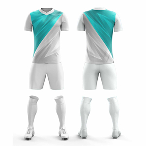 Uniforme de Fútbol Transpirable para Entrenamiento y Partido para Equipos y Clubes en Azul |   Tallas para Hombres, Mujeres y Jóvenes, Precio Económico, Personalización OEM - Product Image 2