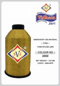 ด้ายไนลอนสีเงินเมทัลลิคหลากสี2060อุปกรณ์110D MX ประเภท vichata Jari สำหรับอุตสาหกรรมสิ่งทอปัก5900ทอ - Product Image 3