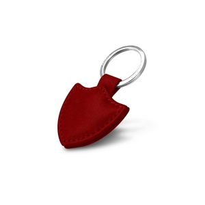 Llavero de cuero de grano completo Llavero de cuero genuino de lujo Hebilla de color puro Llavero de coche Accesorios de coche Regalo Llavero de coche - Product Image 3