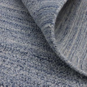 Alfombra Picasa Hecha a Mano con Poliéster Reciclado, Alfombra Moderna Azul para Decoración y Amueblamiento del Hogar Contemporáneo - Product Image 4